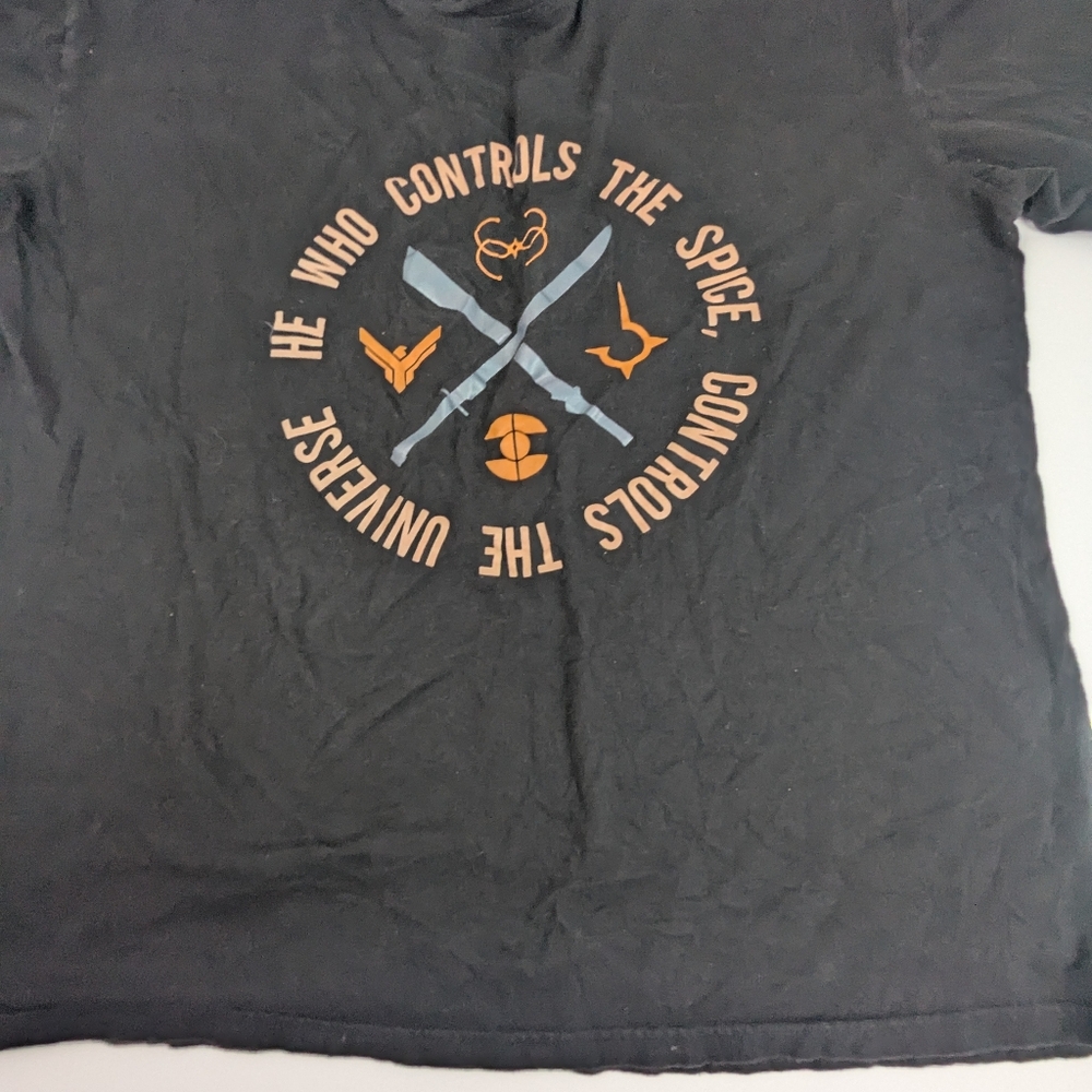 Dune He Who Controls The Spice Controls The Universe Black T-shirt 2XL